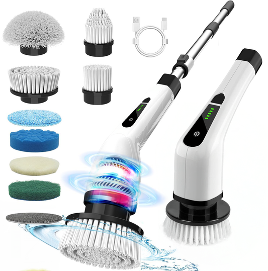 Electric Spin Scrubber 9-in-1 Cordless Cleaning Brush